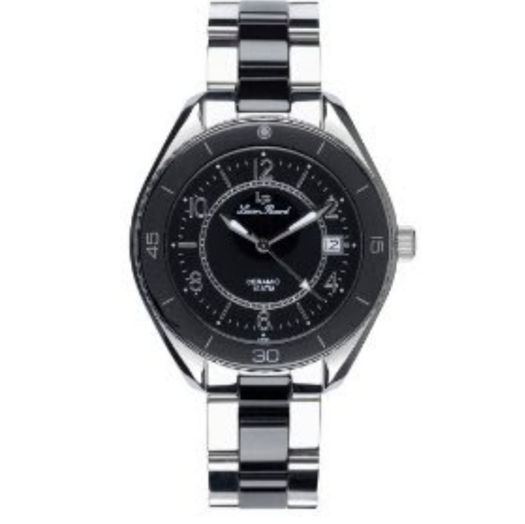 Lucien Piccard Men's Stainless Steel-Ceramic Watch #26584BK